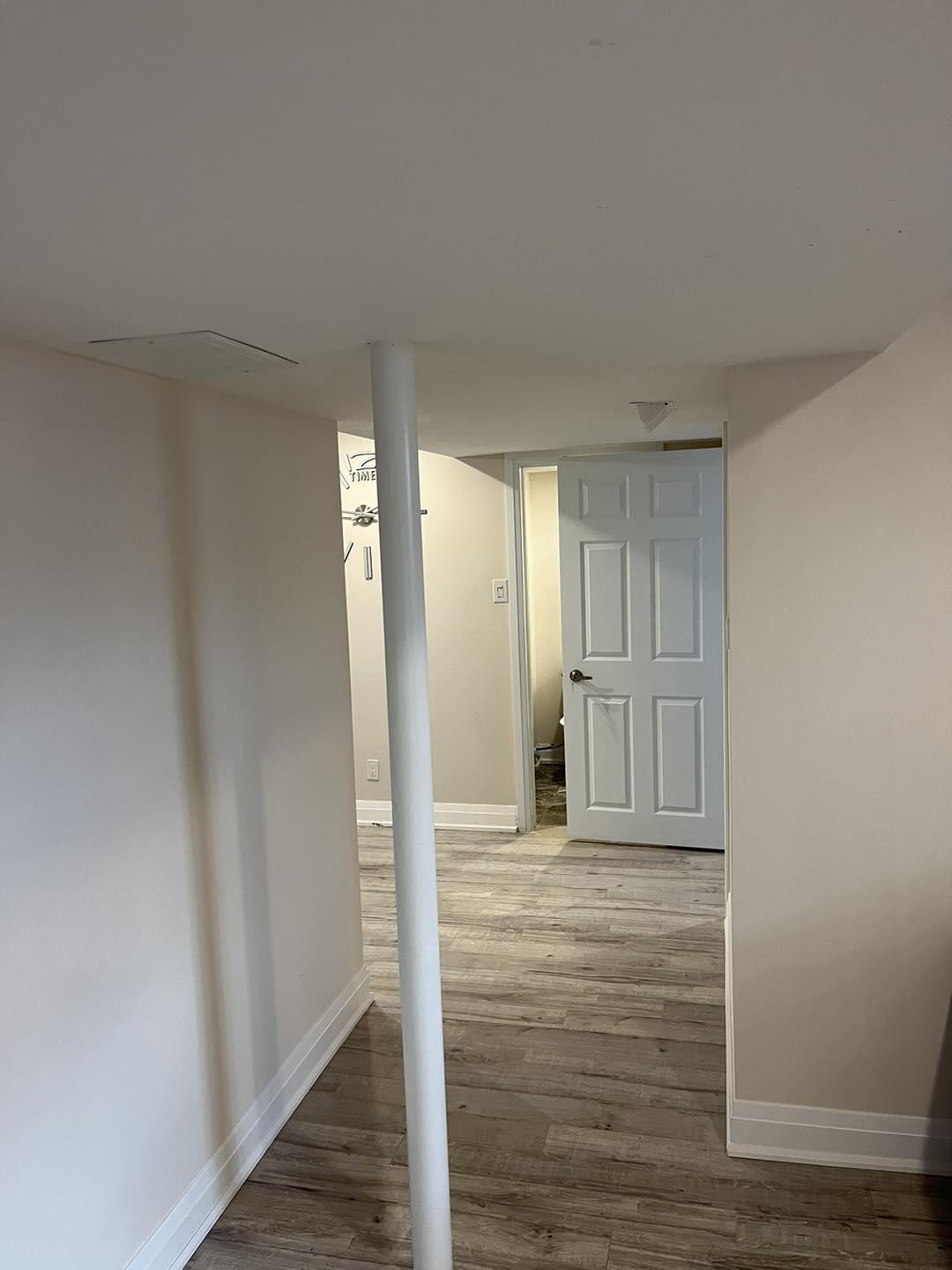 Clean Minimalist Basement Finishing — image 1