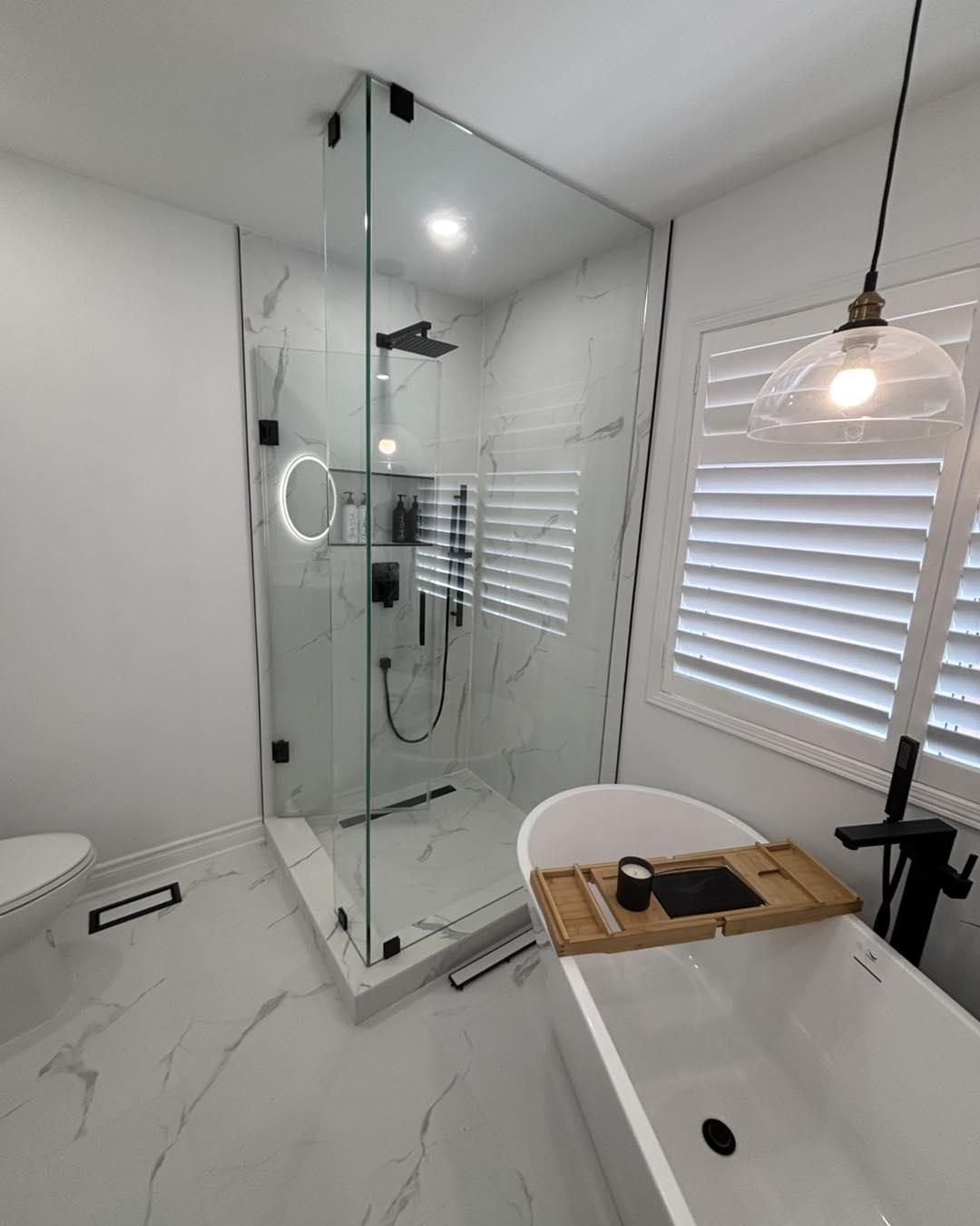 Bathroom renovation completed by Romanos Renovations, GTA