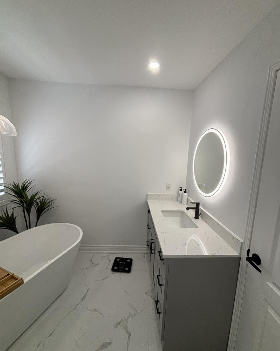 Bathroom renovation completed by Romanos Renovations, GTA