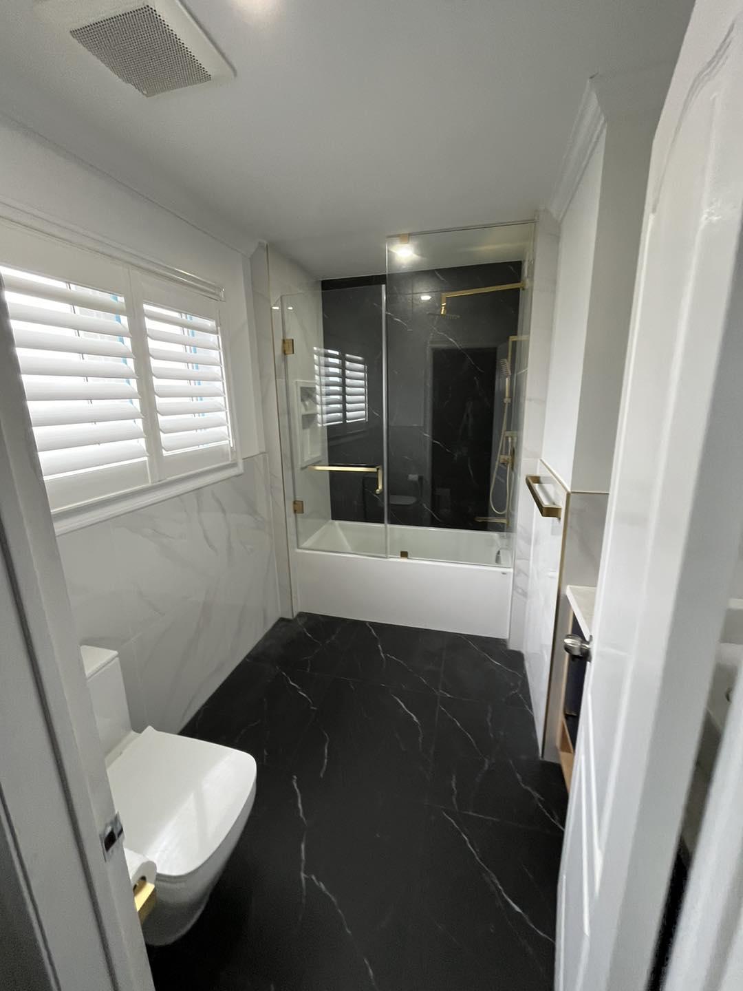 Bathroom renovation completed by Romanos Renovations, GTA